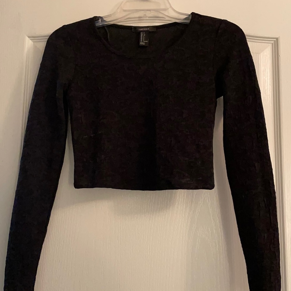Black crop top